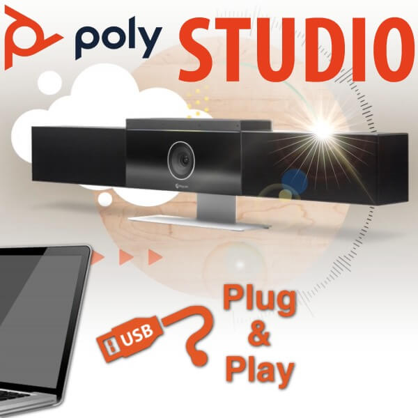 Kenya- Studio Video Play Plug & Poly USB Polycom 4K Conference Studio