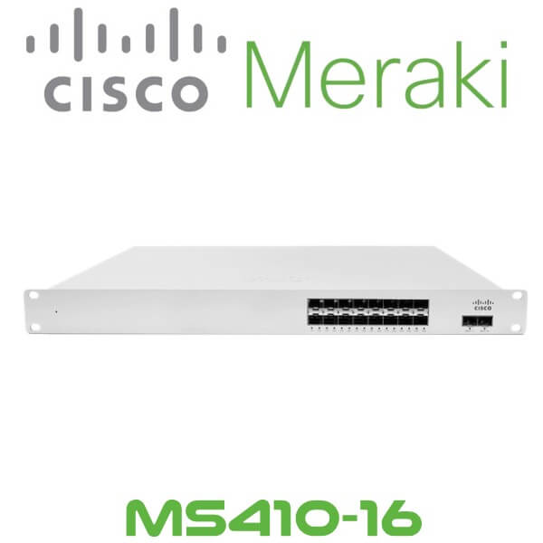 Cisco Meraki MS410-16 16 Port Cloud Managed Switch